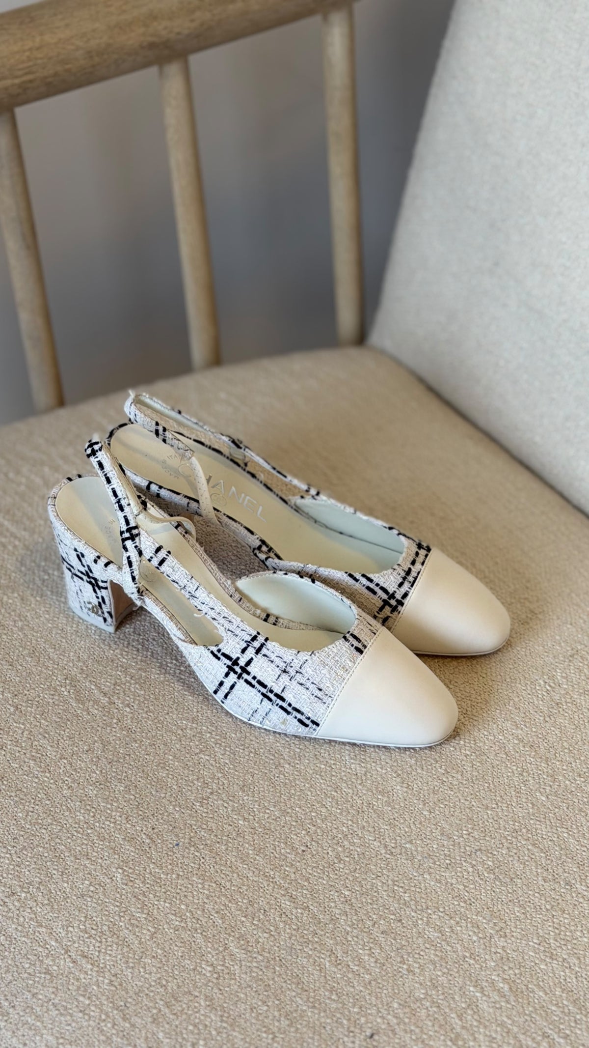 Chanel Slingback Heels