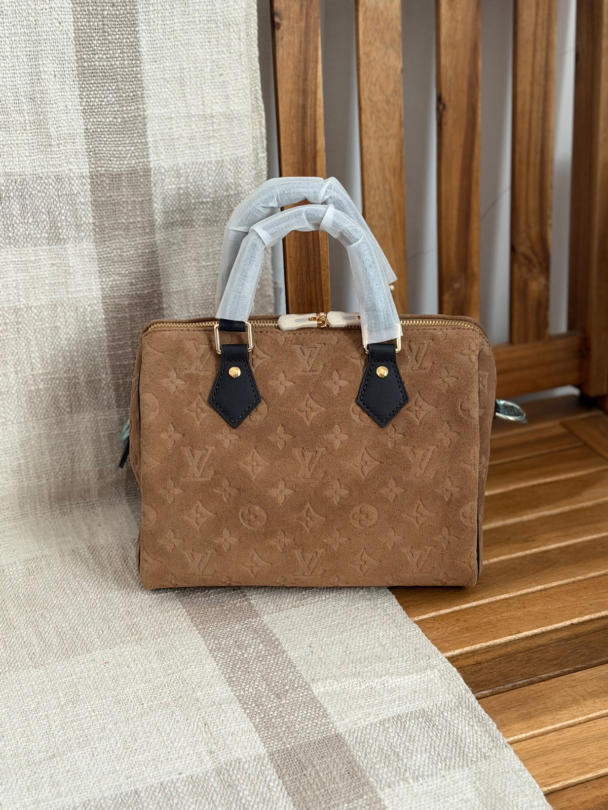 LV Tonal Monogram Padlock Tote Bag