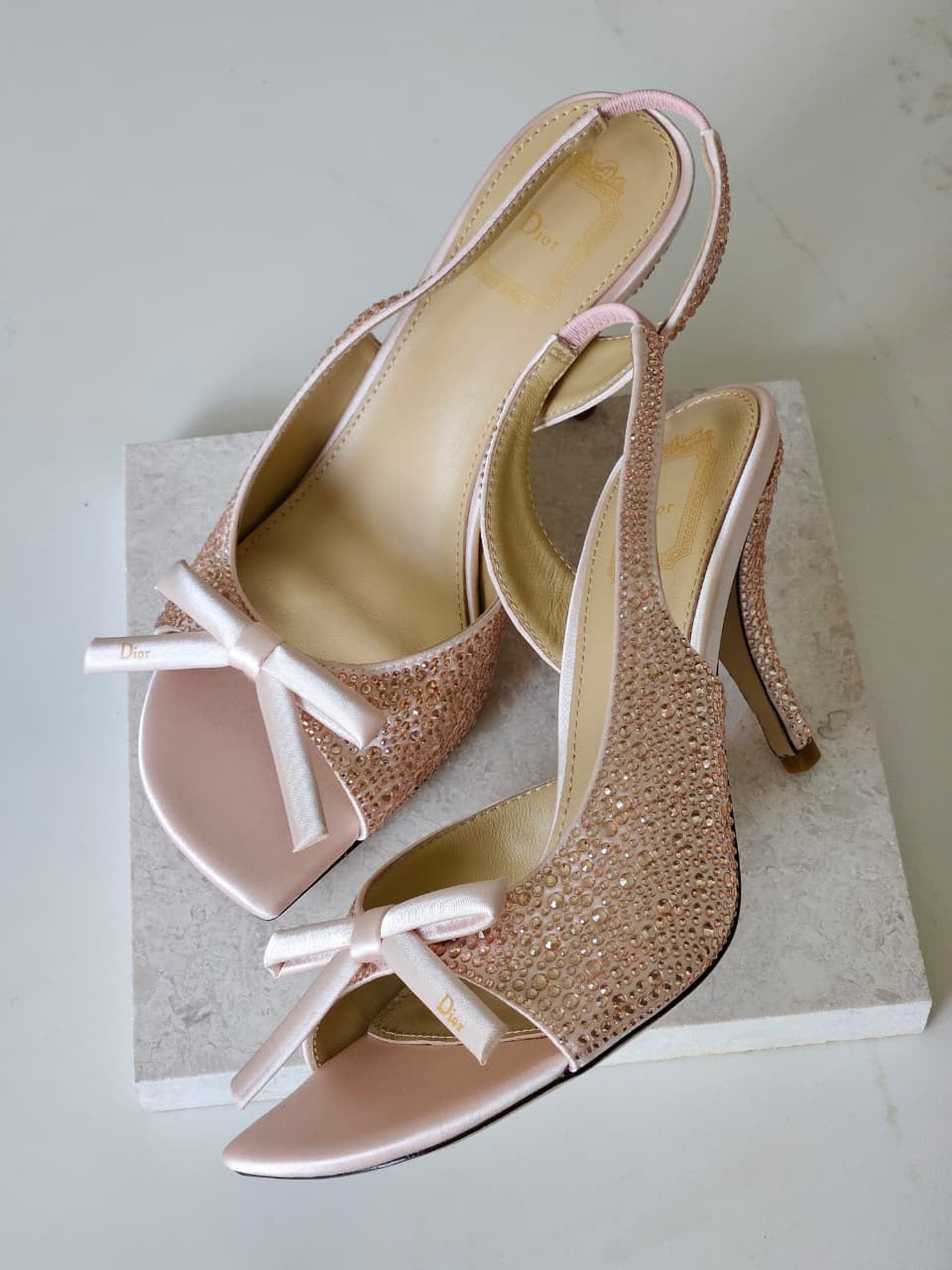 Dior Crystal-Embellished Slingback