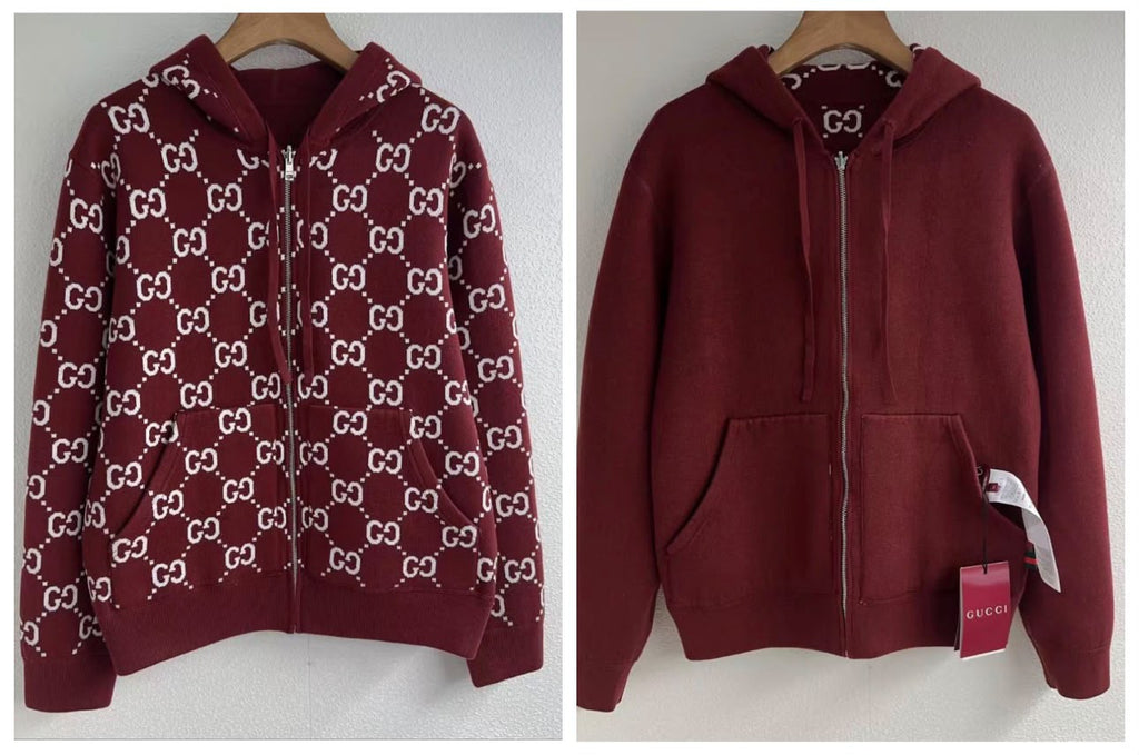 Gucci Reversible GG Zip-Up Hoodie