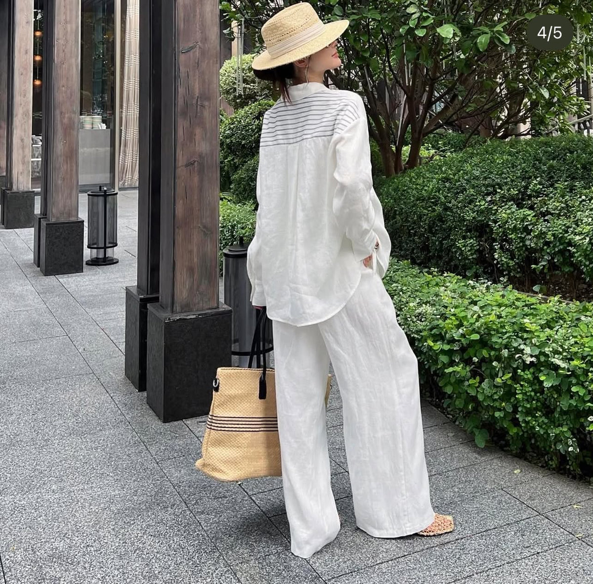 Loro Piana Linen Shirt and Trousers Set