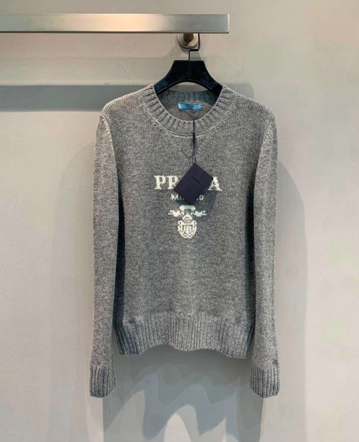 Prada Milano Logo Knit Sweater