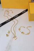 Fendi F Is Fendi Crystal Jewelry Set