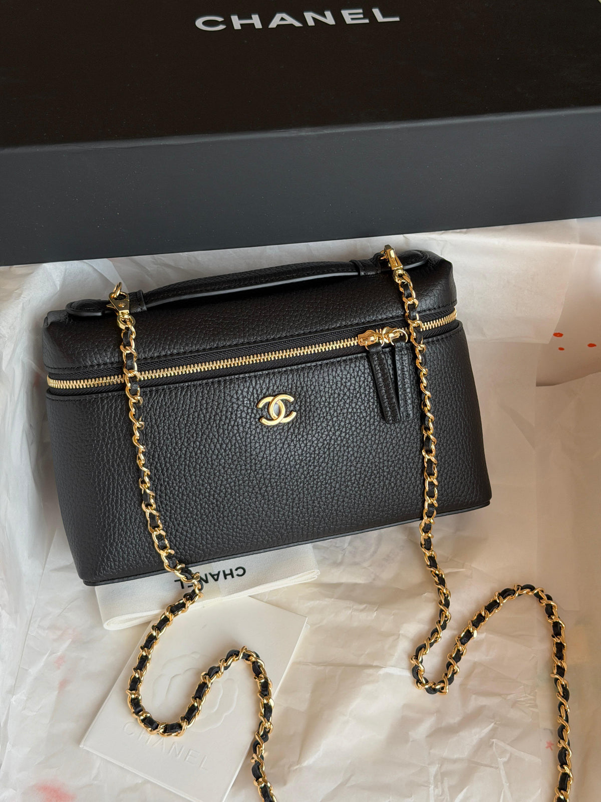 Chanel black Caviar Vanity
