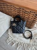 Christian Dior Cannage Quilted Mini Tote Bag