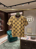 Gucci GG Supreme Monogram Short-Sleeve Knit Top