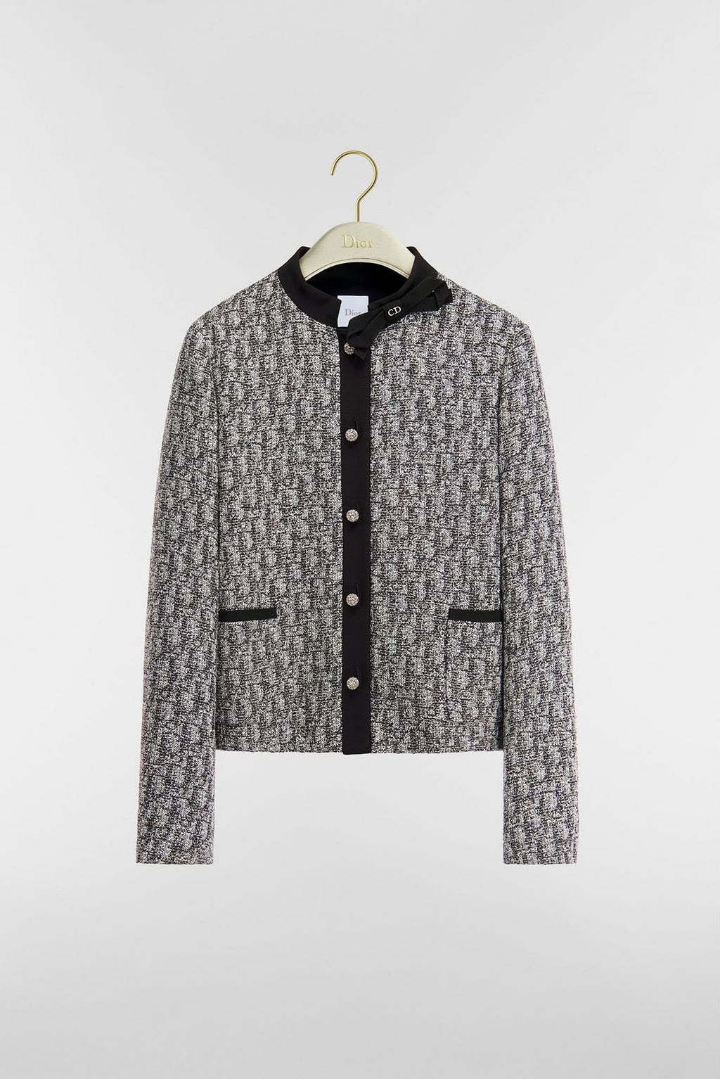 DIOR Bow-Collar Tweed Jacket