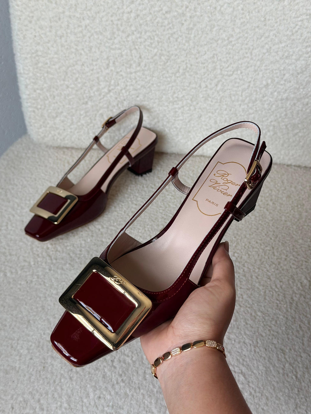 Roger Vivier Belle Vivier Patent Leather Slingback