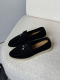 Loro Piana Summer Walk Suede Loafers