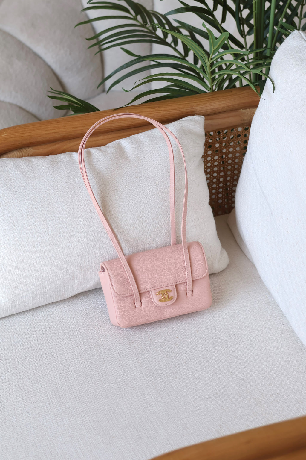 Chanel Flap Bag with CC Logo and Twin Straps