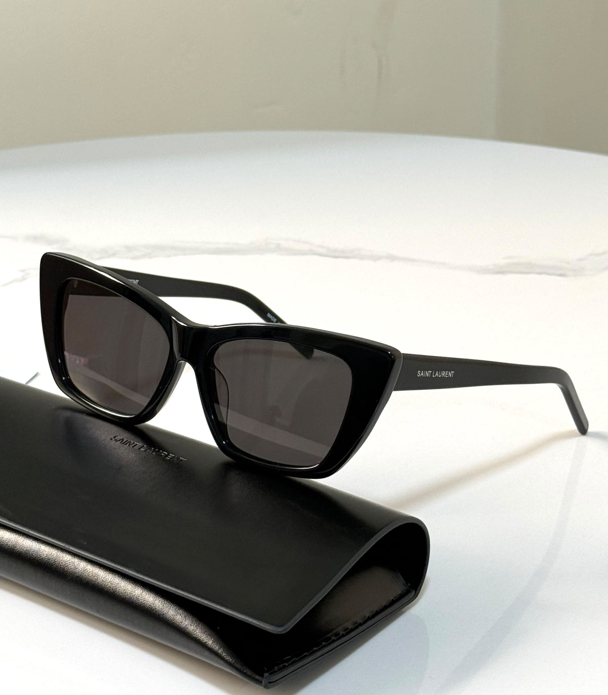 Saint Laurent Cat-Eye Luxury Sunglasses with Case