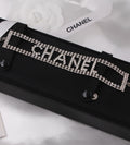 Chanel-Inspired white Crystal Logo Bracelet