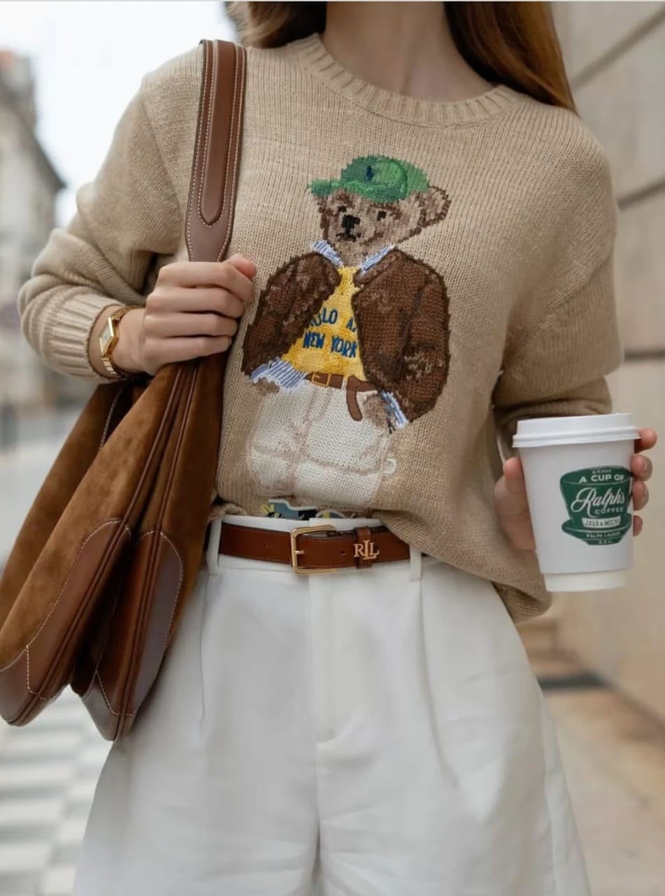 Polo Ralph Lauren Bear Intarsia Knit Sweater