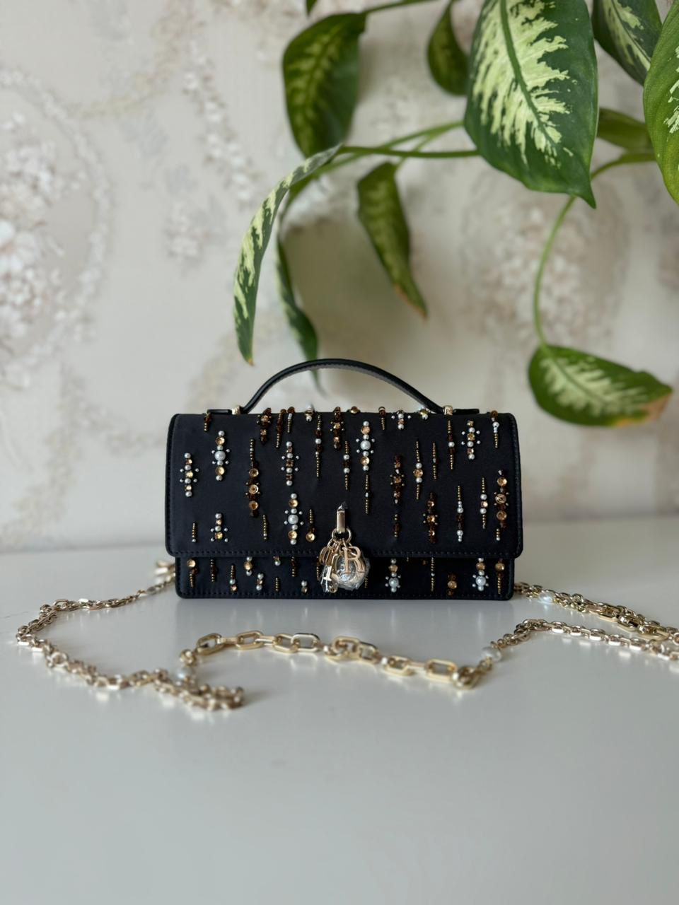 dior An elegant embellished evening bag