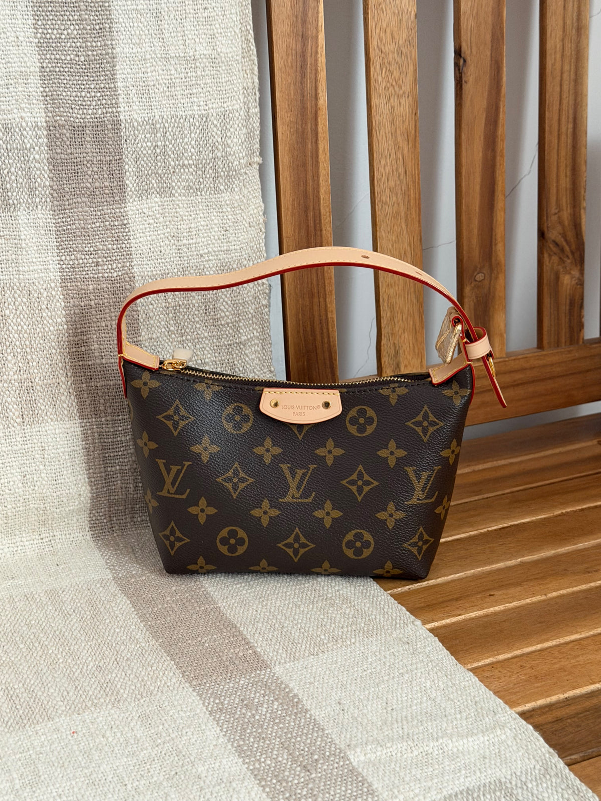 LV Monogram Zip Shoulder Bag