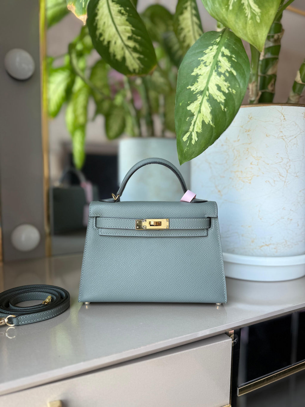 Hermès Mini Kelly II Epsom Orange Gold Hardware