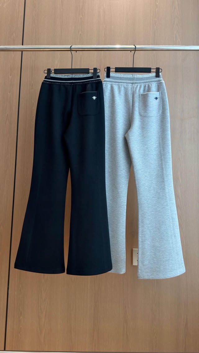 Christian Dior Signature Waistband Flared Sweatpants