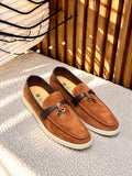 Loro Piana Alligator Skin Charms Walk Loafer – Suede