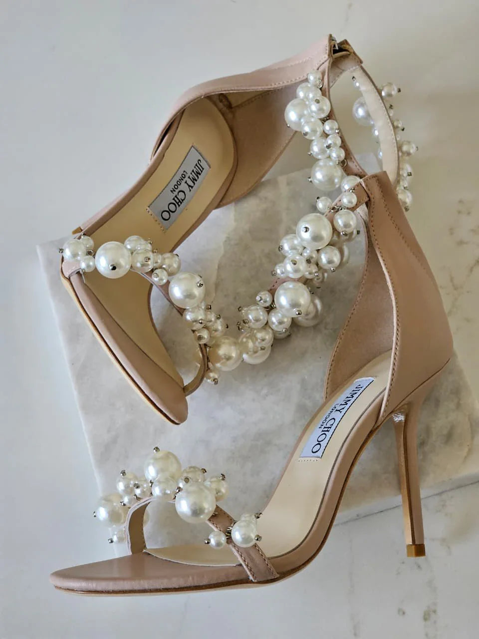 Jimmy Choo Maisel 100 Embellished Leather Sandals