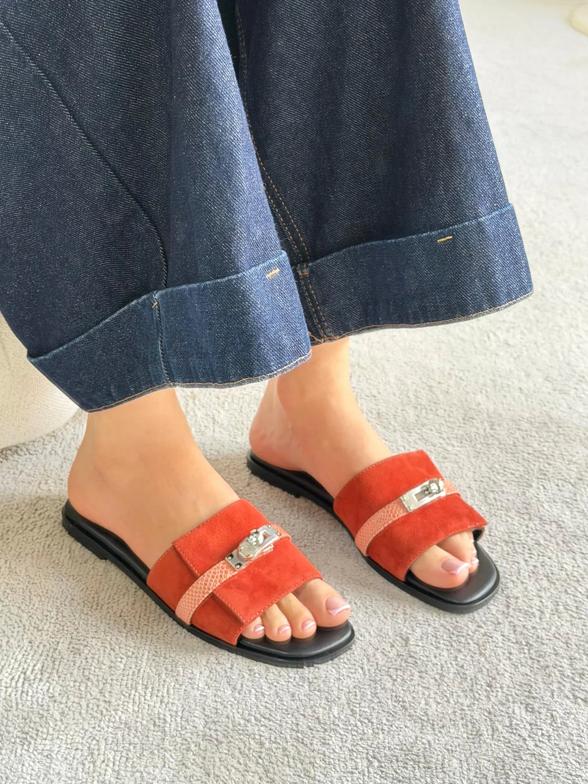 Hermes Gigi 50 Flats