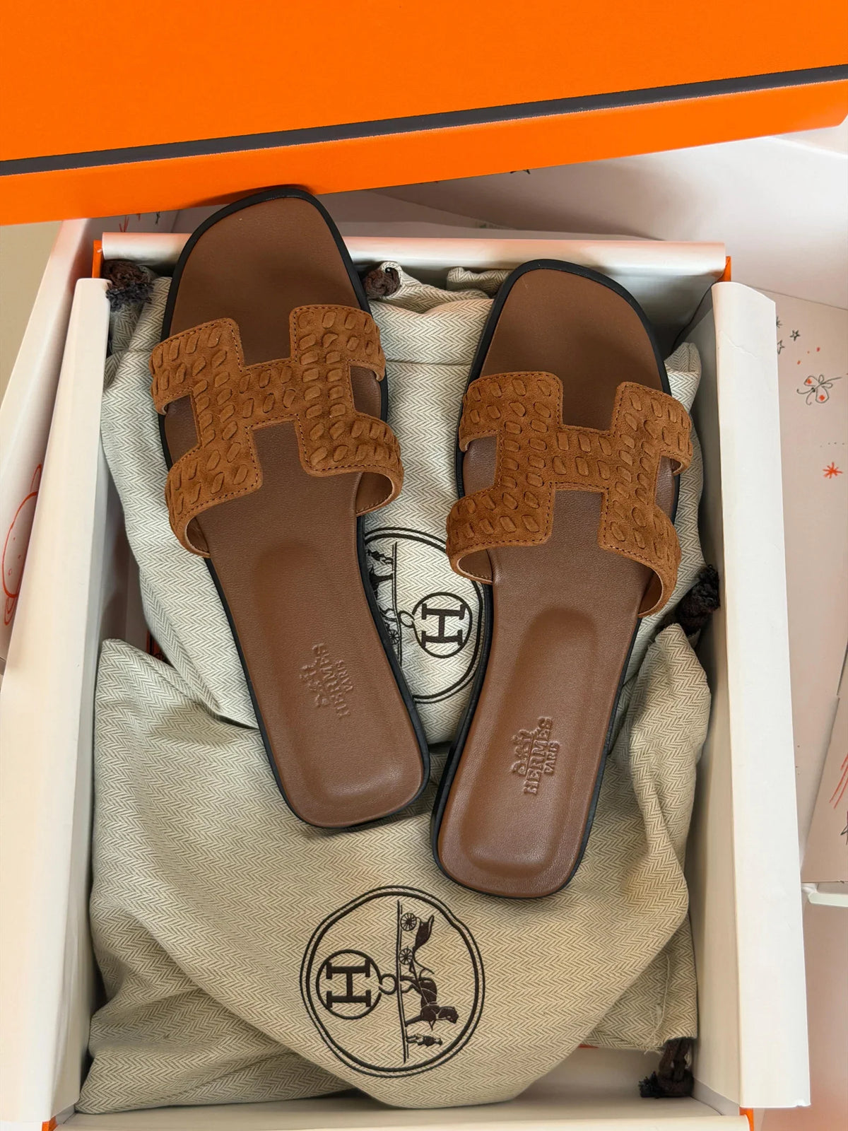 Hermes Oran Strass Sandal