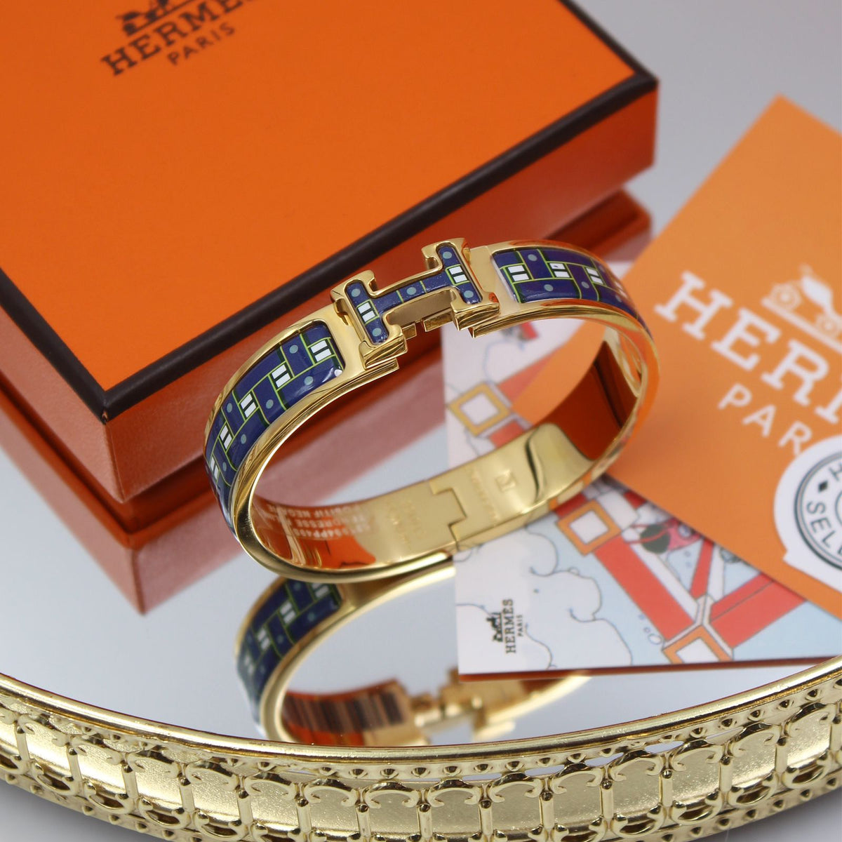 Hermès Printed Clic H Bracelet