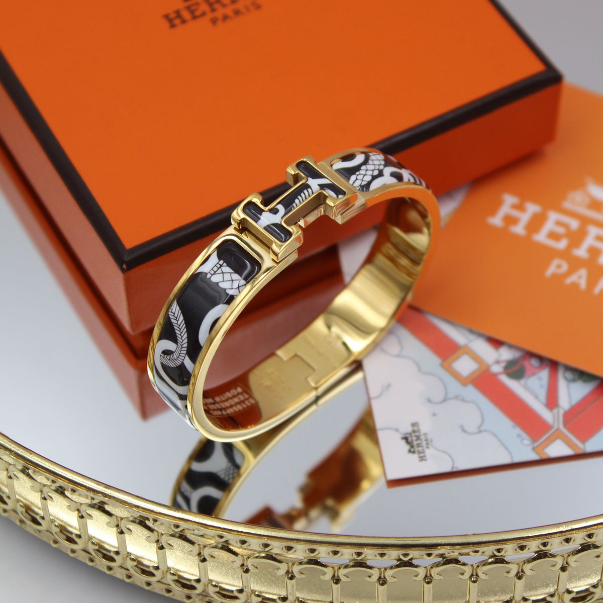 Hermès Printed Clic H Bracelet