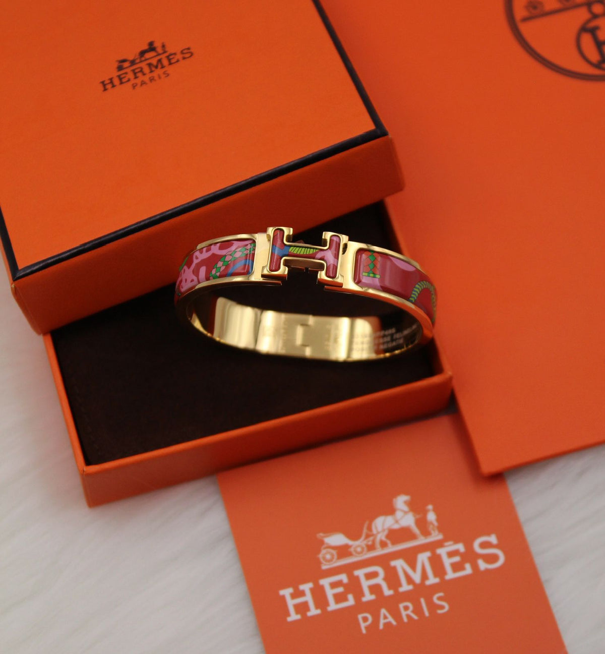 Hermès Printed Clic H Bracelet