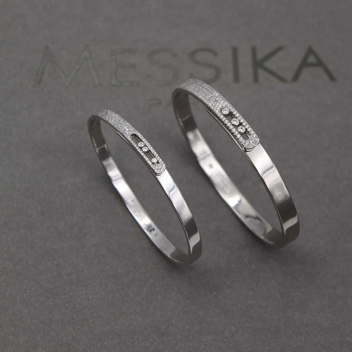 Messika Move Classic Pavé Bangle Bracelet Collection