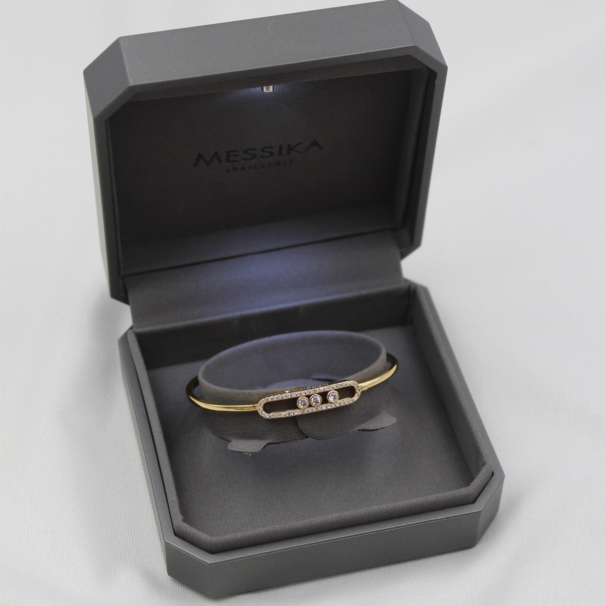 Messika Move Classic Pavé Bangle Bracelet Collection