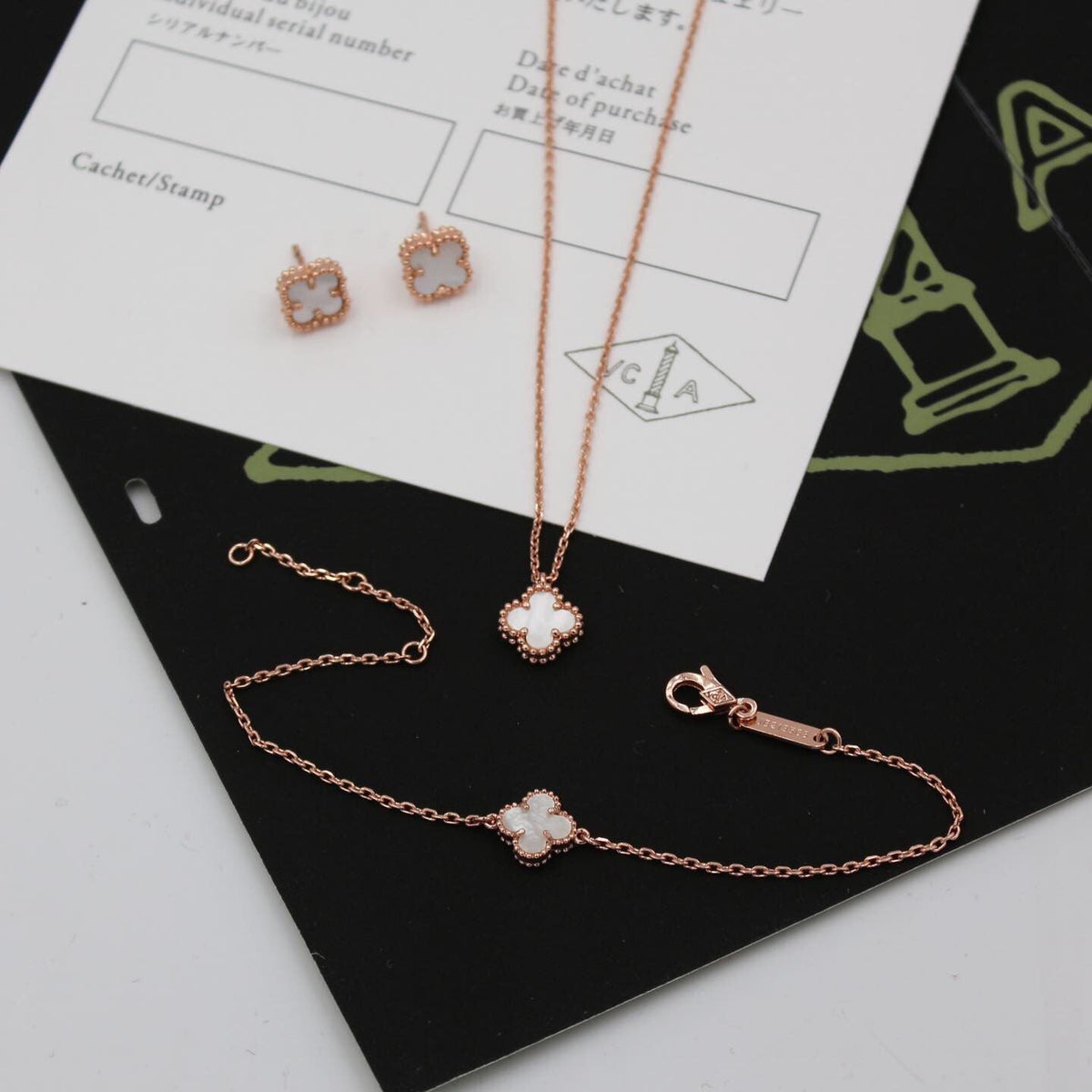 Van Cleef & Arpels Alhambra Motif Jewelry Set