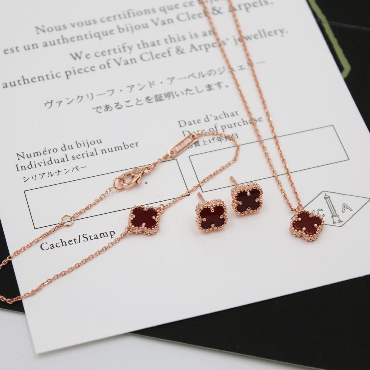 Van Cleef & Arpels Alhambra Motif Jewelry Set