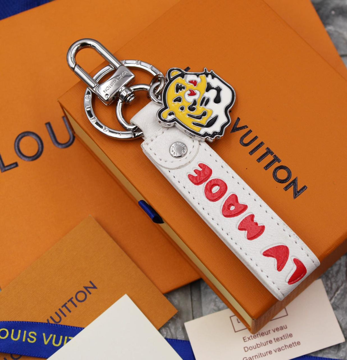 LV Initials Bag Charm and Key Holder