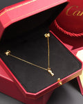 Cartier Gold Tone Small Panther Pendant Necklace