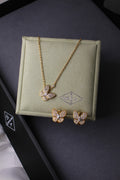 Van Cleef & Arpels Butterfly Motif Jewelry Set