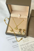 BVLGARI Divas' Dream-Tone Mother-of-Pearl Necklace and Earrings Set