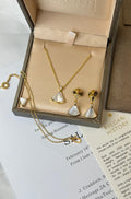 BVLGARI Divas' Dream-Tone Mother-of-Pearl Necklace and Earrings Set