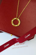 Cartier Gold Tone Six Accent Circle Necklace