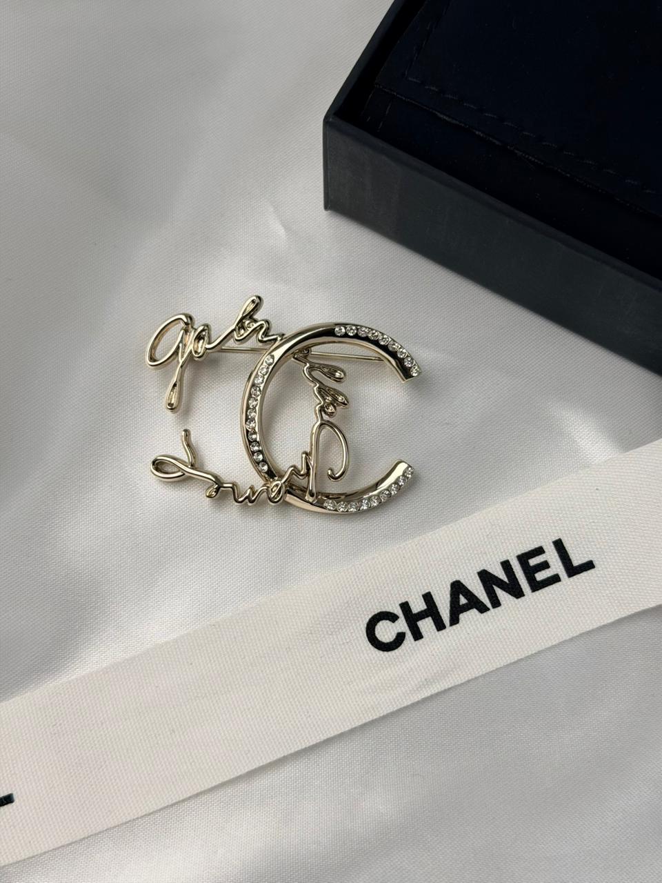Chanel  CC Logo Brooch