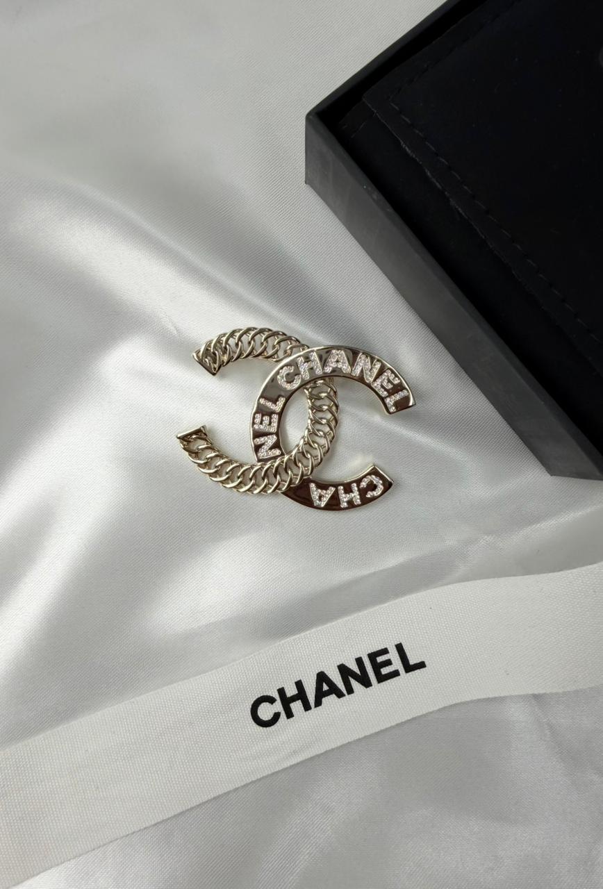 Chanel  CC Logo Brooch