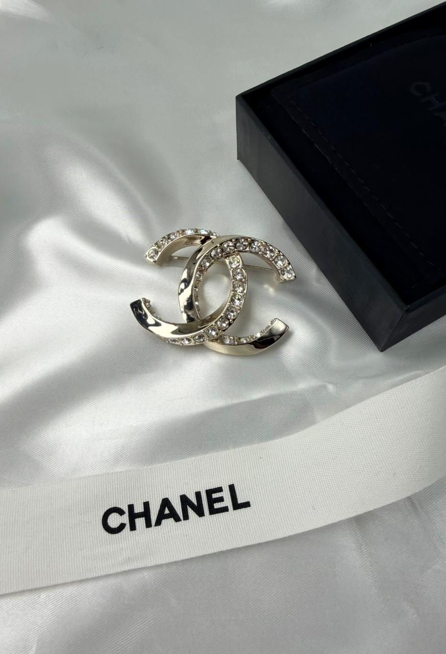 Chanel  CC Logo Brooch