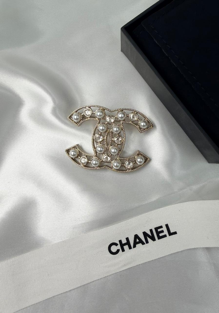 Chanel  CC Logo Brooch