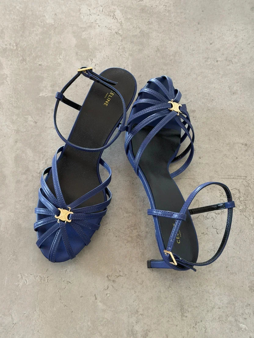 Celine Triomphe Sandals in Lambskin