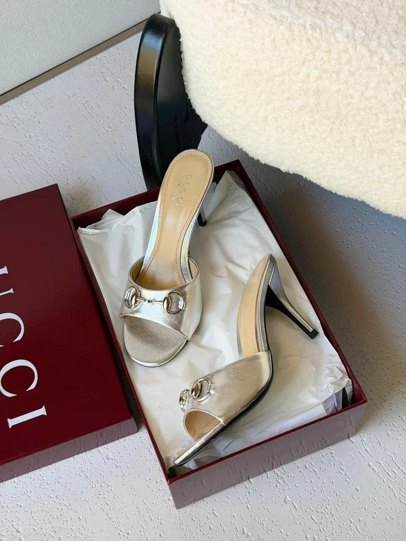 Gucci Horsebit Heeled Mules