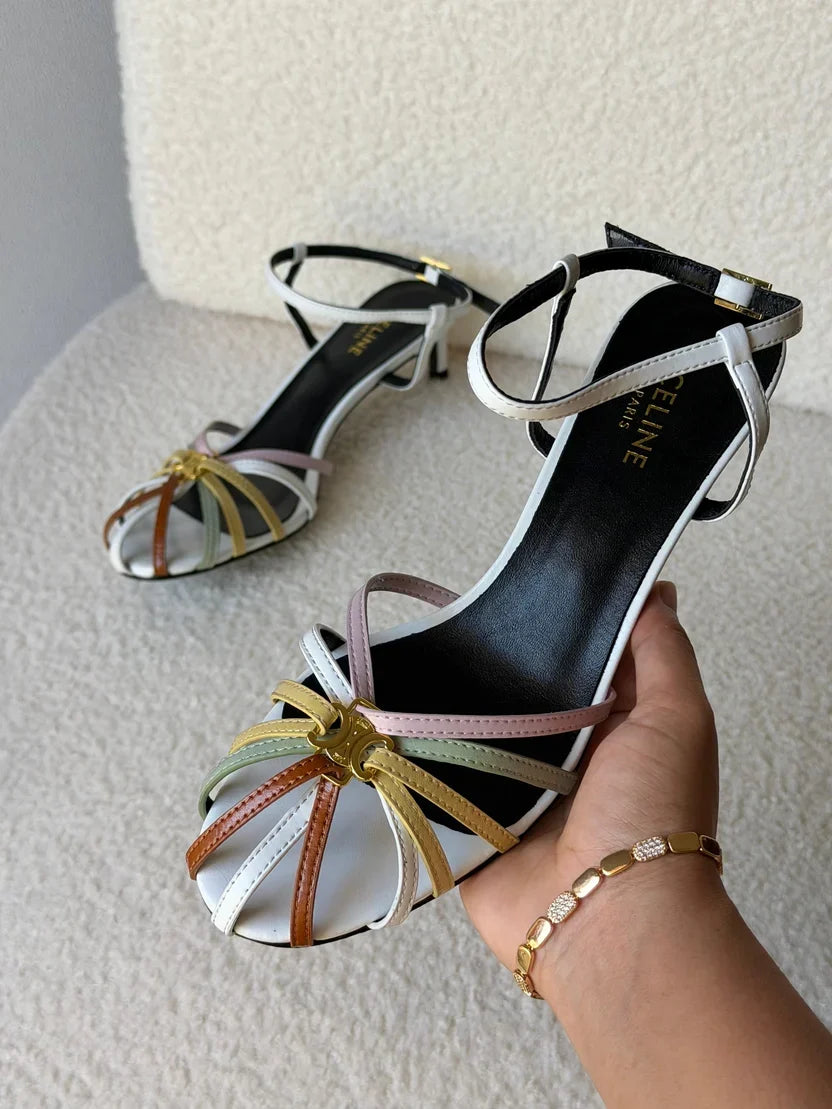 Celine Triomphe Sandals in Lambskin