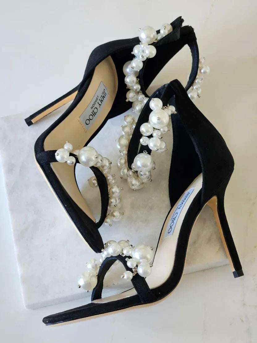 Jimmy Choo Maisel 100 Embellished Leather Sandals