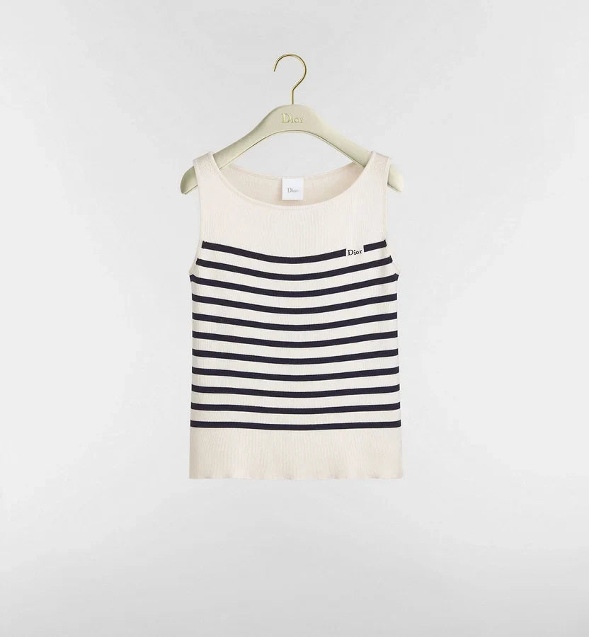 Dior Dioriviera Dior Marinière Sleeveless Sweater