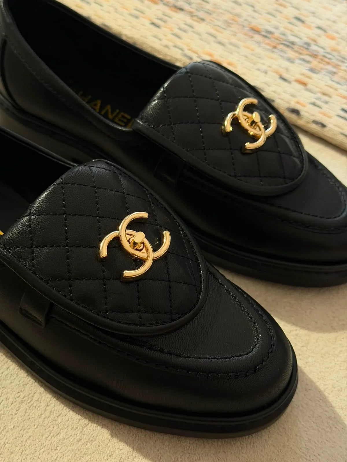 Chanel Pre-Loved Interlocking CC loafers