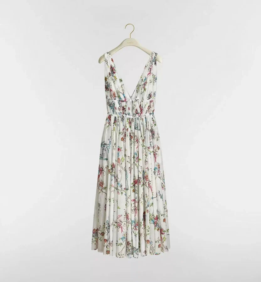 Dior Dioriviera Mid-Length Flared Dress