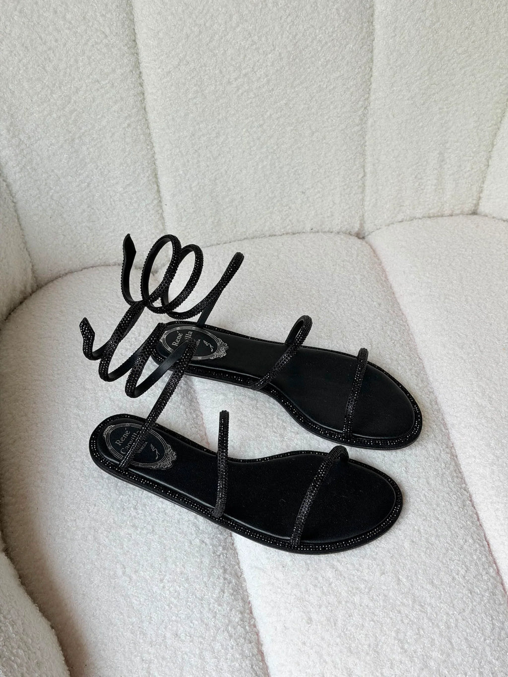 Rene Caovilla Cleo Crystal-embellished Sandals